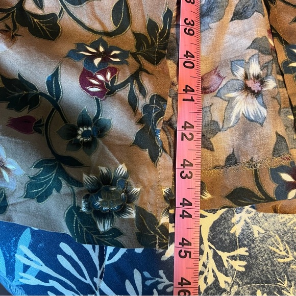 All That Jazz Hawaiian Floral Print Sheath Dress With Beaded Fringe Size 4 - Picture 10 of 12